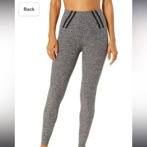 Beyond Yoga Striped Down High Waist MIDI Legging, XS